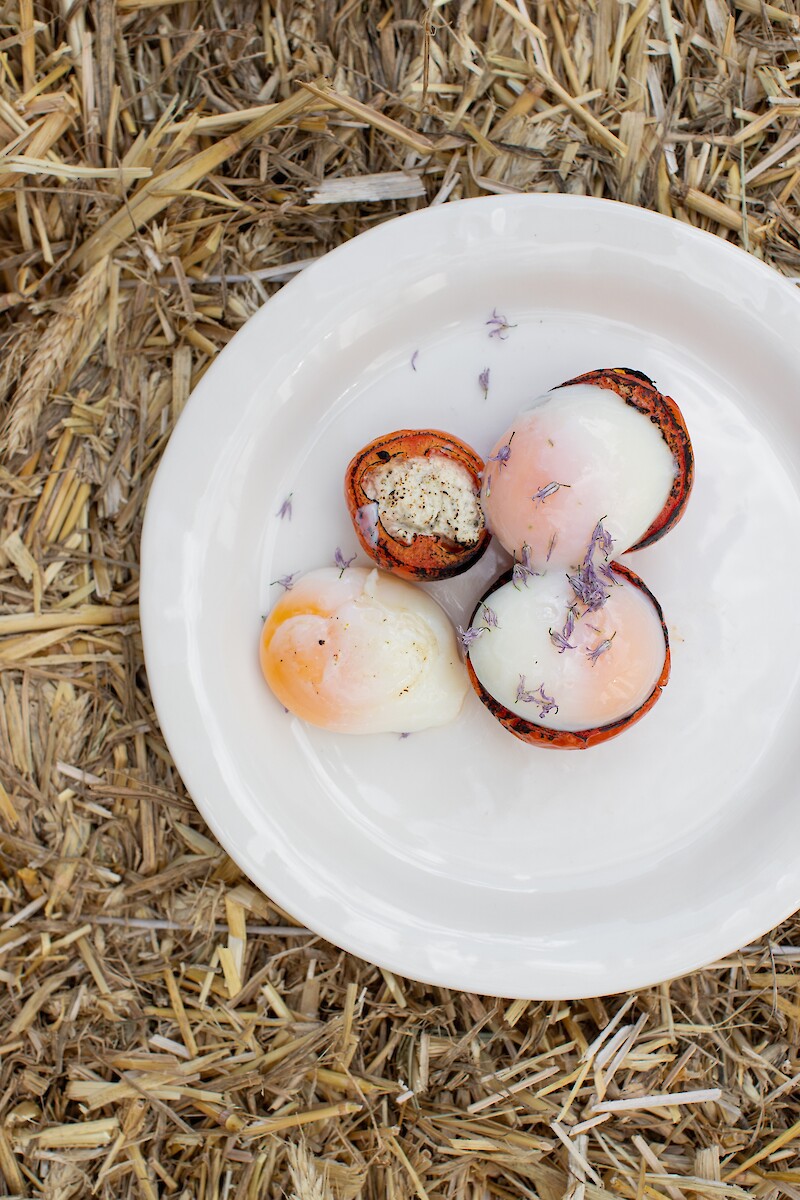 Sunday Breakslow with Andi Bolliger, Shakshuka on Maison Pastis plates
