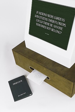 As part of the installation, visitor can print their own unique Passfleur and take it back home.