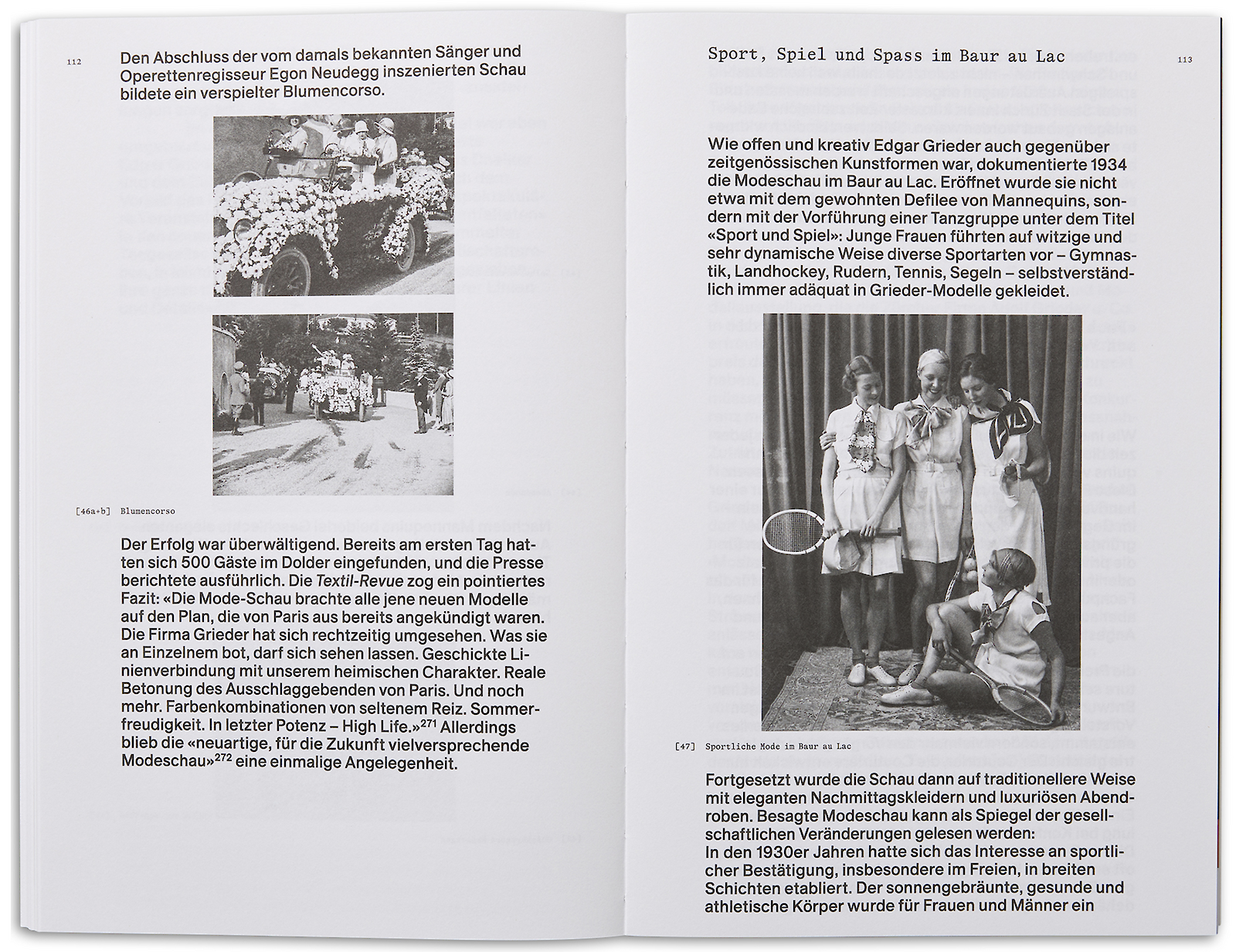 Sportliche Mode im Baur au Lac © StadtA 9.4. Modefotos, 1900 – 1993