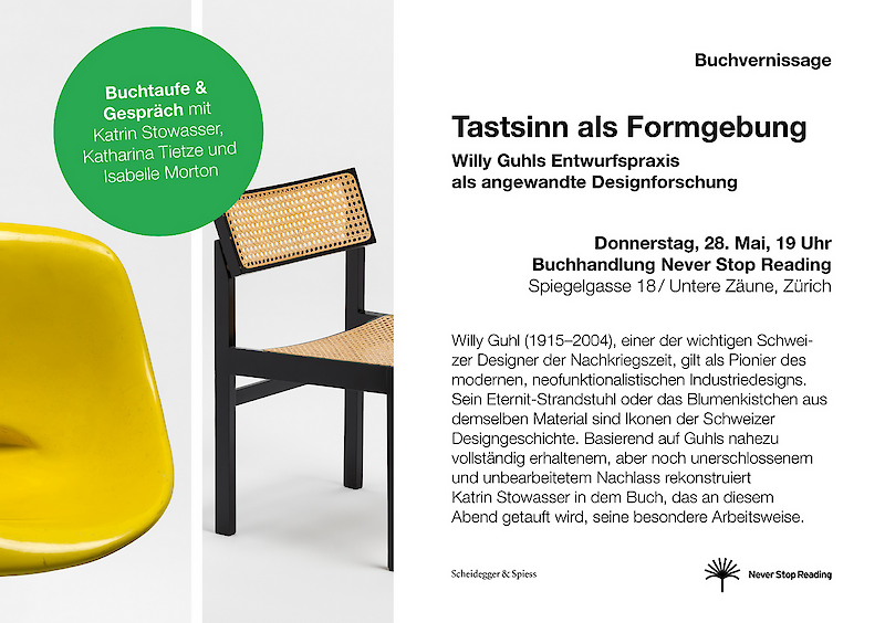 Buchvernissage: Tastsinn als Formgebung