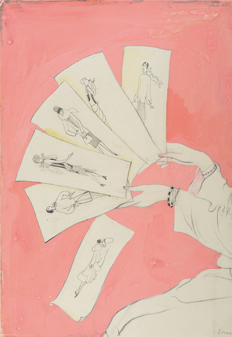 Helen Ernst, Schülerin der Reimannschule Berlin, Modeillustration, 1928, Foto: Dietmar Katz. Kunstbibliothek Berlin, Sammlung Modebild.