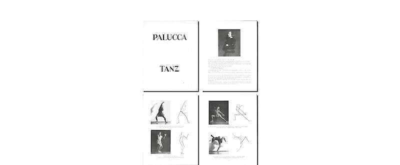 Palucca-Tanz, 1926/27 Prospekt von Gret Palucca, Fotografien von Charlotte Rudolph und Illustrationen von Wassily Kandinsky