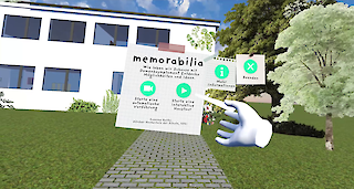 Eine Virtual Reality-Experience vermittelt interaktiv in einem 3D-Wohnsetting verschiedene Strategien zur kognitiven Barrierefreiheit im eigenen Zuhause.