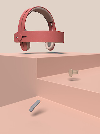 Im Design-Transfer entstandene fiktive Produkte „ODOzero“ (links), „ODOcare“ (rechts) und „ODOcalm“ (oben).