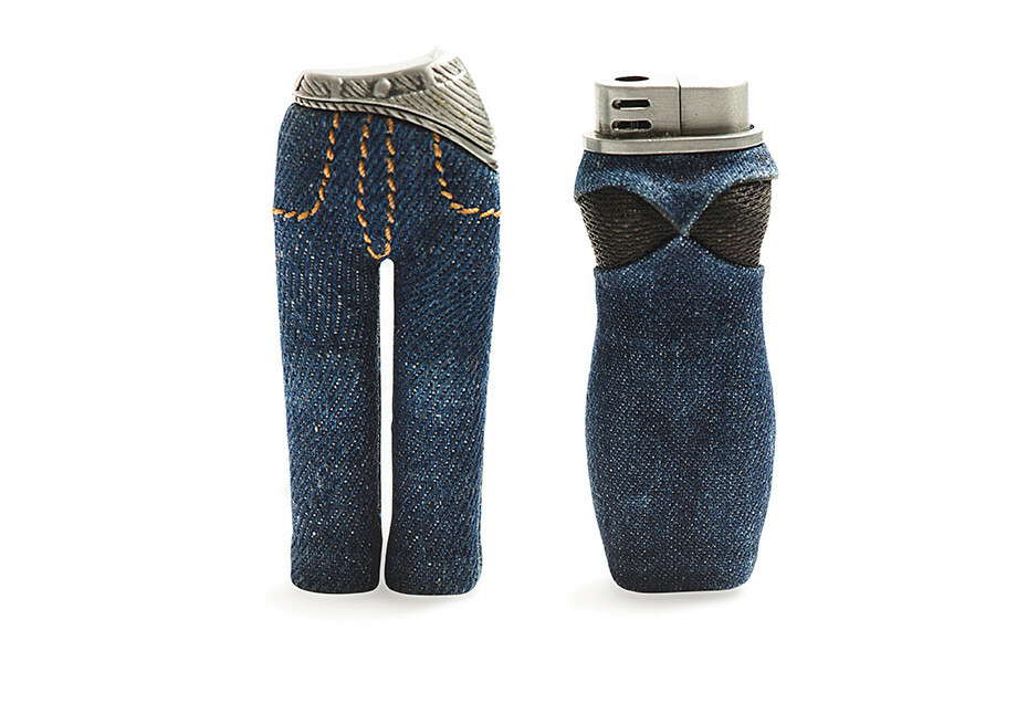 Denim covered lighters, 2000s © Manuel Fabritz