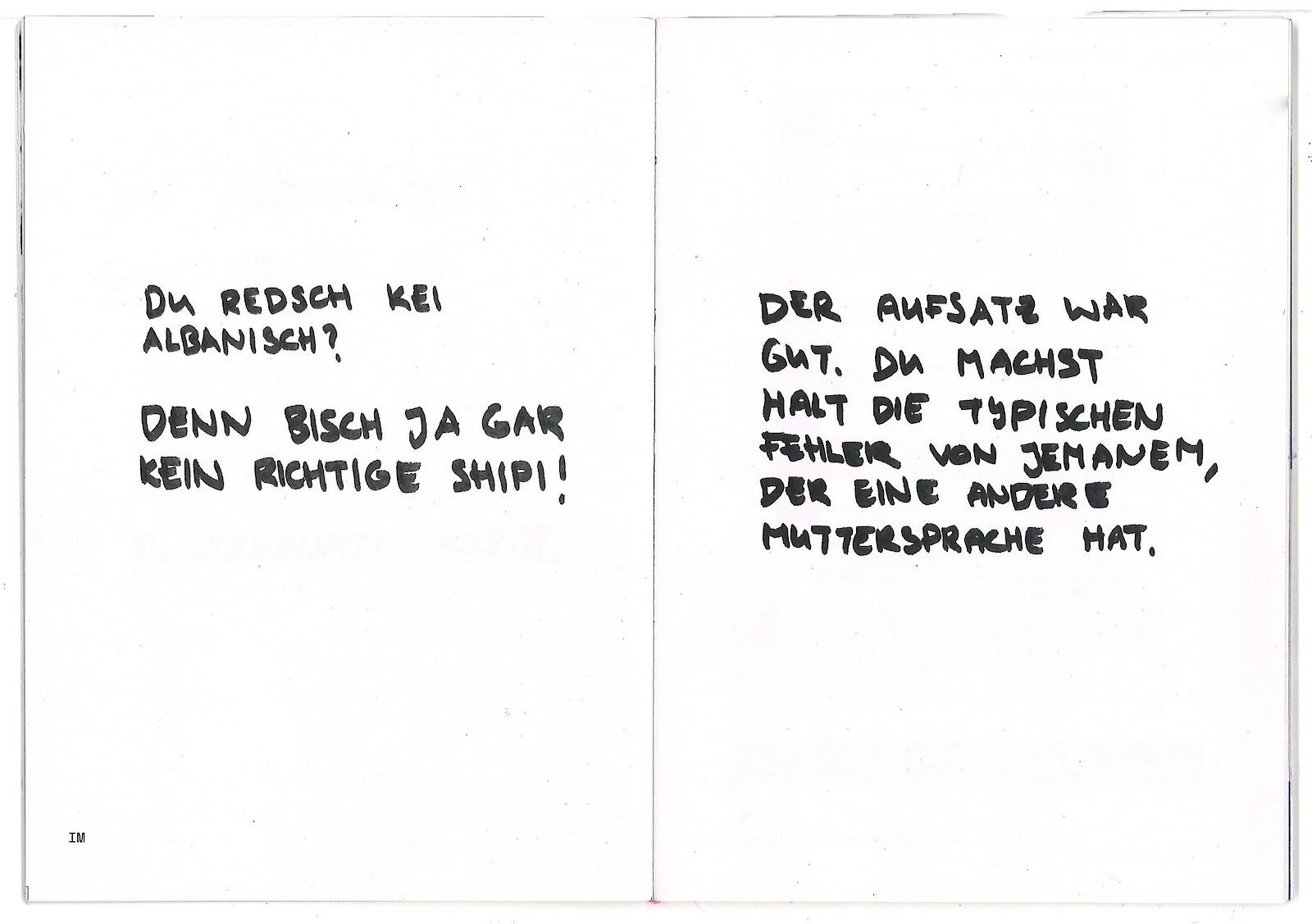 Doppelseite: Iliriana Maksutaj