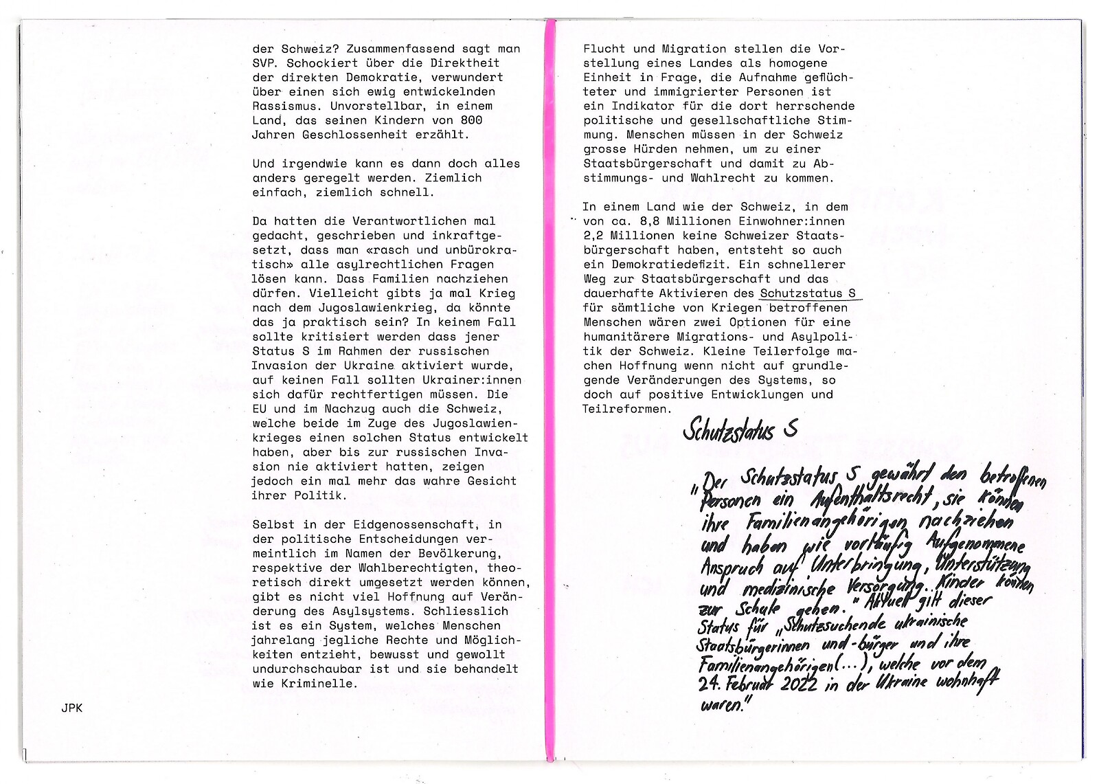 Doppelseite: Jan Philipp Künne