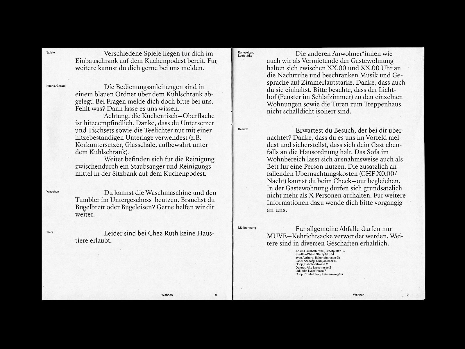 Noëlle Schmid – chez Ruth Gästewohnung