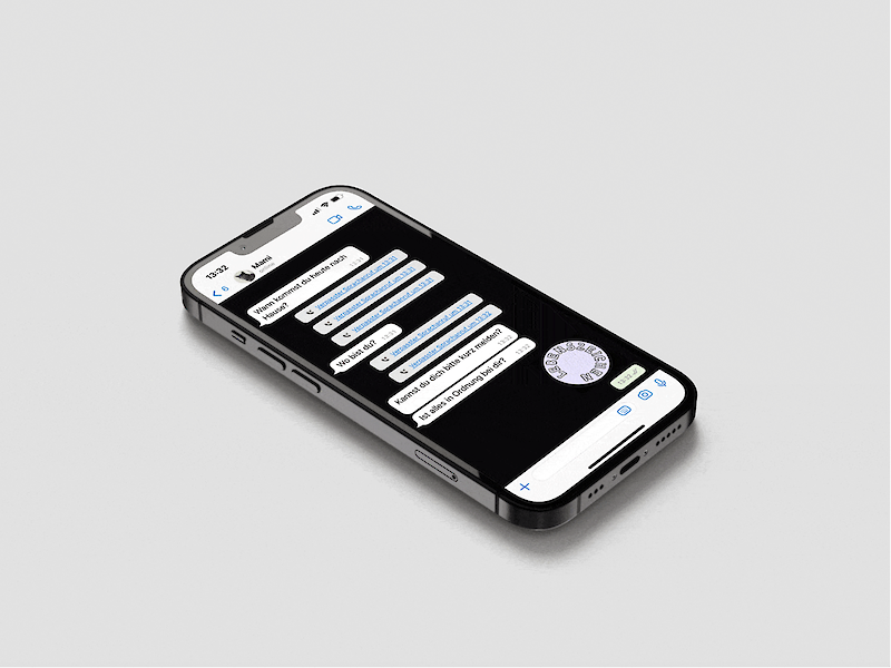 Im Set inbegriffen ist ein Manual für die Verwendung mit einem Link zum Download von WhatsApp-Stickern.