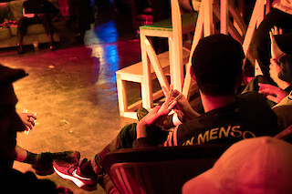 Interaktion der Besuchenden. Fotografiert von Max Dätwiler